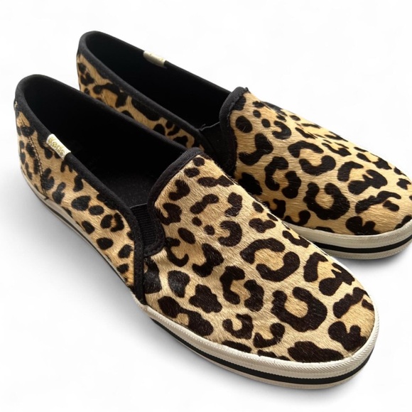 kate spade Shoes - Keds x Kate Spade Leopard Pony Hair Double Decker Slip-On Sneakers Sz 8